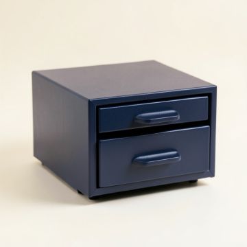 Elm Crossing Small-Parts Storage Drawer Cabinet - Navy (synthetic illustration; no displayed measurements)