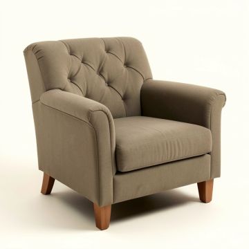 Bolebroke 38.25 '' Wide Tufted Polyester Armchair (synthetic illustration; no displayed measurements)