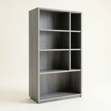 Shore Dell Freestanding Bookcase - Gray (synthetic illustration; no displayed measurements)