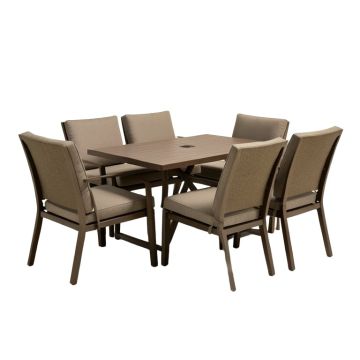 Meeks 7 Piece Dining Set With Cushions