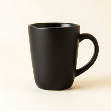 Ash Bluff Ceramic Mug - Black (synthetic illustration; no displayed measurements)