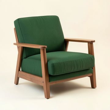 Hill Brook Upholstered Armchair - Green (synthetic illustration; no displayed measurements)