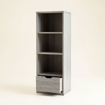 Flint Dell Narrow Cubby Tower - Gray (synthetic illustration; no displayed measurements)