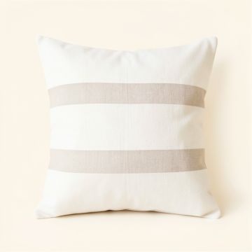 Reed Bend Filled Accent Pillow - White (synthetic illustration; no displayed measurements)