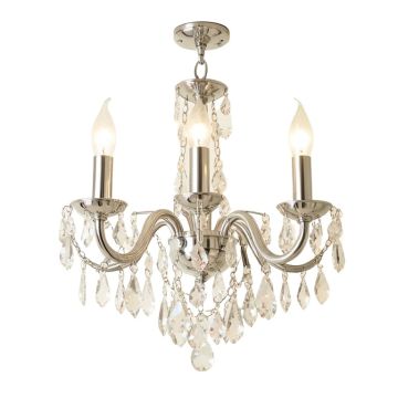 Isabeau Candle Style Empire Chandelier With Crystal Accents