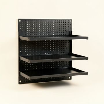 Cliff Bend Empty Wall-Mounted Tool Organizer Panel - Black (synthetic illustration; no displayed measurements)
