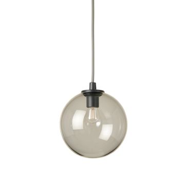 Bay Bridge Pendant Light Suspended From One Plain Cable - Gray