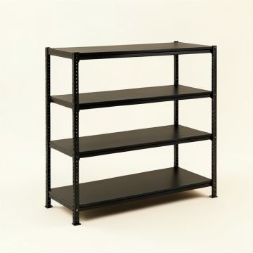 Spruce Crest Desktop Shelving Unit - Black (synthetic illustration; no displayed measurements)