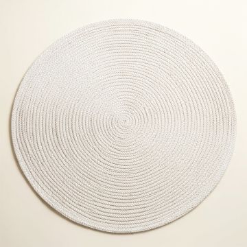Reed Brook Round Area Rug - White (synthetic illustration; no displayed measurements)