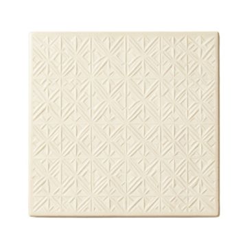 Lake Branch Uninstalled Square Decorative Tile - Cream