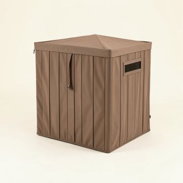 Single Person Traditional Steam Sauna With Remote Control (synthetic illustration; no displayed measurements)