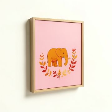 Botanic Elephant Framed Graphic Art Print (synthetic illustration; no displayed measurements)