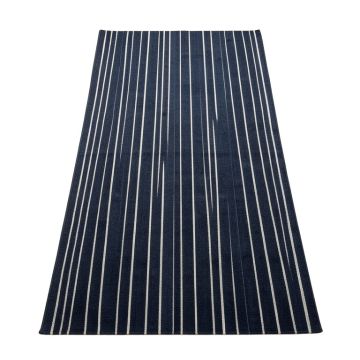 Elm Branch Rectangular Area Rug - Navy