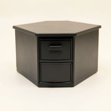 Cove Arc Small-Parts Storage Drawer Cabinet (synthetic illustration; no displayed measurements)