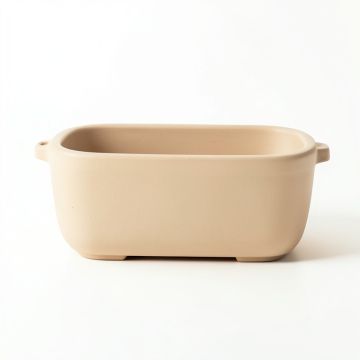 River Dale Empty Railing Planter With Integral Brackets - Beige (synthetic illustration; no displayed measurements)