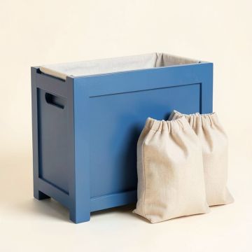 Clay Branch Laundry Sorting Station With Plain Removable Bags - Blue (synthetic illustration; no displayed measurements)