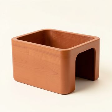 Field Branch Empty Furniture-Style Litter Enclosure - Terracotta (synthetic illustration; no displayed measurements)