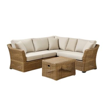 Shamavi 4 Piece Rattan Sofa Seating Group With Cushions