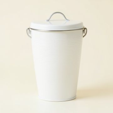 Dawn Canyon Storage Canister With Lid - White (synthetic illustration; no displayed measurements)