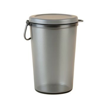 Holly Arc Storage Canister With Lid - Gray