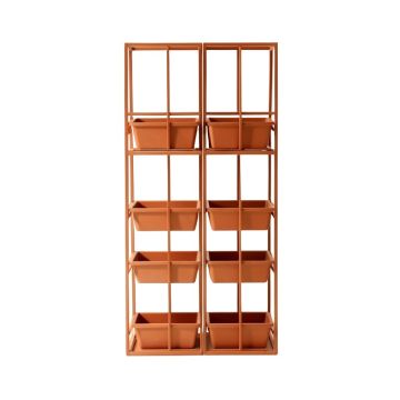 Wren Branch Empty Vertical Garden Frame - Terracotta