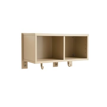 Bay Edge Wall-Mounted Entryway Organizer Shelf - Beige