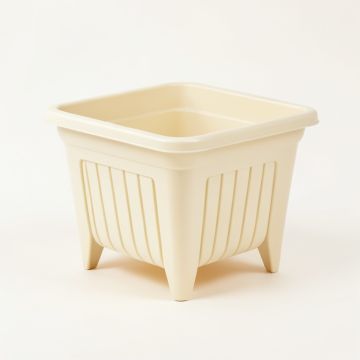 Alder Bluff Empty Raised Planter - Cream (synthetic illustration; no displayed measurements)
