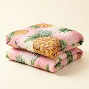 Mikel Pineapples Reversible Comforter Set (synthetic illustration; no displayed measurements)