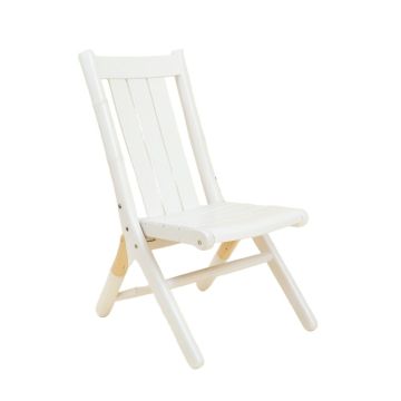 Olive Bridge Folding Outdoor Chair - White