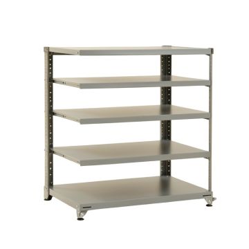 Olive Bend Desktop Shelving Unit - Gray
