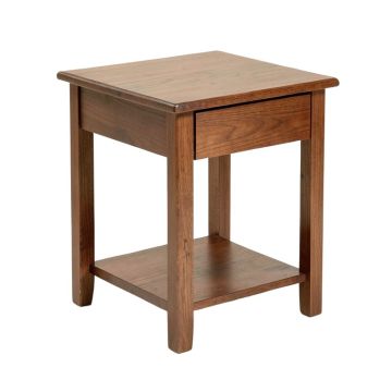 Rhoads Solid Wood 1 - Drawer End Table (synthetic illustration; no displayed measurements)