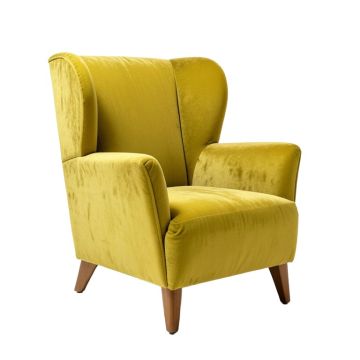 26 '' Wide Velvet Wingback Chair