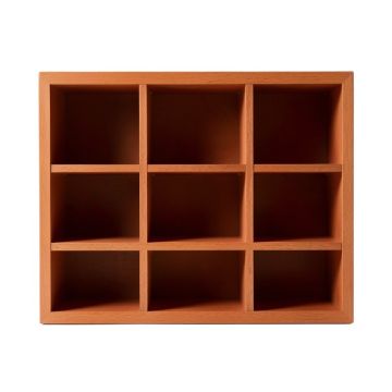 Stone Bend Empty Mug-Storage Cabinet Insert - Terracotta (synthetic illustration; no displayed measurements)
