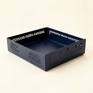 Lake Branch Empty Under-Desk Cable Tray - Navy (synthetic illustration; no displayed measurements)