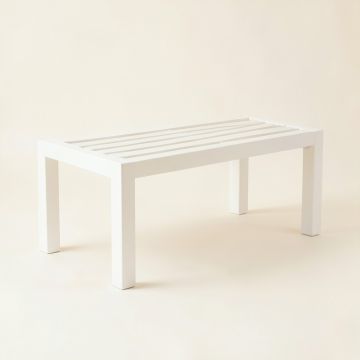 Oak Crossing Indoor Bench - White (synthetic illustration; no displayed measurements)