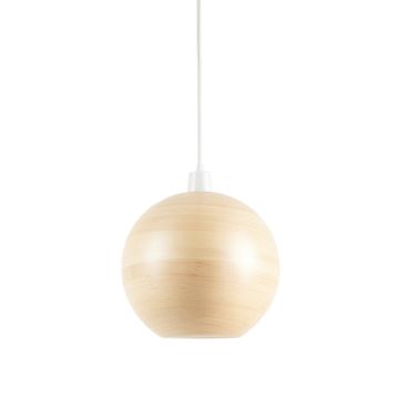Spruce Bridge Pendant Light Suspended From One Plain Cable - Ivory