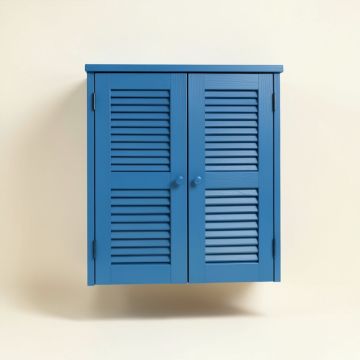 Juniper Dell Wall-Mounted Laundry Cabinet - Blue (synthetic illustration; no displayed measurements)
