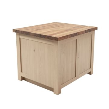Kailee Kitchen Island With Butcher Block Top