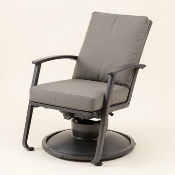 Deluxe Swivel Patio Chair With Cushions (synthetic illustration; no displayed measurements)