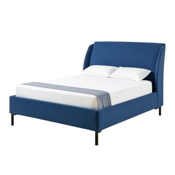 Draeger Upholstered Wingback Bed