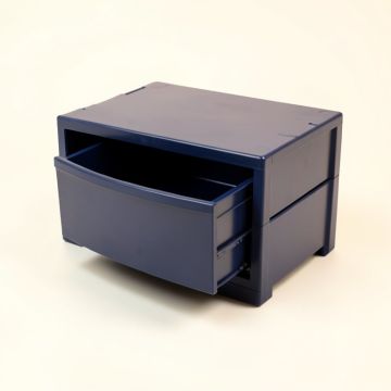 Cliff Crest Small-Parts Storage Drawer Cabinet - Navy (synthetic illustration; no displayed measurements)