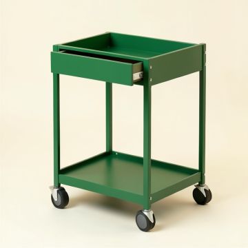 Pine Arc Empty Rolling Workshop Cart (synthetic illustration; no displayed measurements)