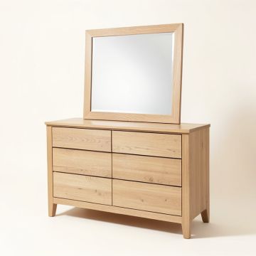 Lesley 8 Drawer Double Dresser With Mirror (synthetic illustration; no displayed measurements)