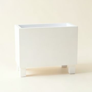 Rowan Arc Empty Raised Planter - White (synthetic illustration; no displayed measurements)