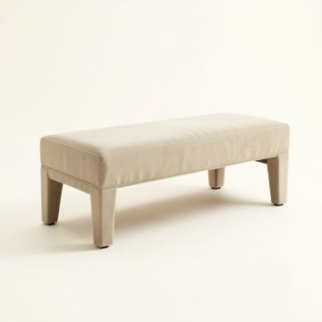 Bedale Upholstered Wood Bench (synthetic illustration; no displayed measurements)