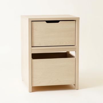 Clay Crest Freestanding Pull-Out Hamper Cabinet - Beige (synthetic illustration; no displayed measurements)