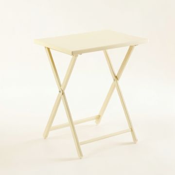 Bay Dale Compact Balcony Table - Cream (synthetic illustration; no displayed measurements)