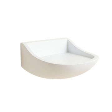 Ash Brook Wall-Mounted Cat Perch - White
