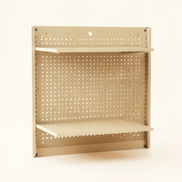 Heath Crest Empty Wall-Mounted Tool Organizer Panel - Beige (synthetic illustration; no displayed measurements)