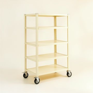 Cliff Branch Empty Rolling Workshop Cart - Ivory (synthetic illustration; no displayed measurements)
